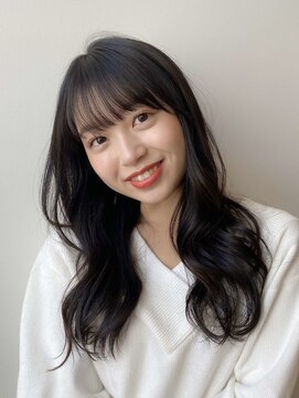 バイオレット ナゴヤ(Violet Nagoya) 根元パーマでふんわりカーリーアッシュブラックヘア♪（Nー8）