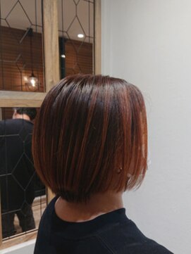 エイムヘアーティエル 鶴川店(eim hair tiele) オレンジベージュバレヤージュ