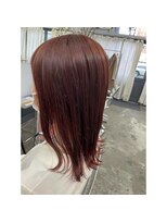アオゾラヘアー フジサキグウ(AOZORA HAIR FUJISAKIGU) うる艶×ピンクブラウン