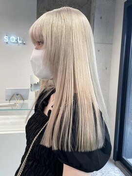 ソル オモテサンドウ 表参道 青山(SOL . OMOTESANDO) 20代インナーカラーケアブリーチイヤリングカラーハイライト