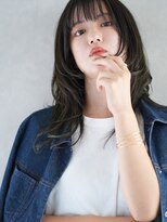 ヘアーループレル(Hair ruup Rell design works)&nbsp;オリーブカラーのレイヤースタイル