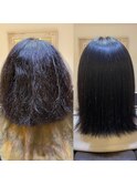 髪質改善ストレート