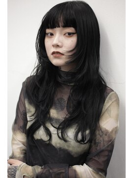 ココ 原宿(KOKO) 顔まわりレイヤー前髪ありイメチェンレイヤーカットこなれミディ