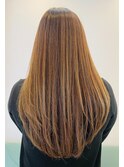 酸性ストレート　髪質改善　艶髪ストレート　丸みシルエット