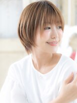 モッズ ヘア 福岡姪浜店(mod's hair) mod's姪浜/カーキベージュ透明感ハイライトマッシュショートe