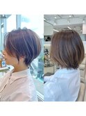 絶壁解消ショート×ひし形小顔×30代40代50代×ショートボブN