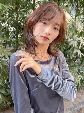 オーブヘアー モリー 都城2号店(AUBE HAIR molly) 20代・30代_ミディアムウルフレイヤー