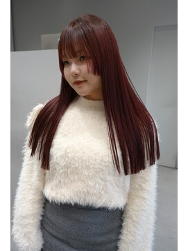 ソル 栄矢場町(SOL) レッドピンク　似合わせカット