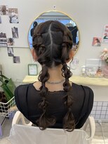 ヘアメイクアンドセットサロン リッコ(Hair make&set salon Ricco)&nbsp;個性派ツイン