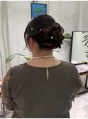 ガーリーシニヨンスタイル