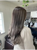 グレージュ+ハイライト