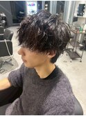 波巻きツイストスパイラルパーマ/フェザーパーマ/眉毛/メンズ
