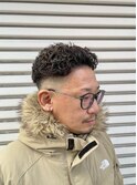 【漢らしいハードパーマ】オールバックリバースパーマ!