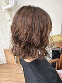 肩ラインボブ×MIXパーマ