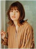 【錦糸町美容院Agate】マットベージュ×外はねミディ