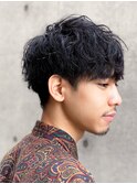シャドウパーマメンズカットスパイラルパーマツイスパ波巻き
