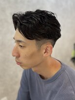 ラルス(Larus)&nbsp;スペインカール/ブルーブラック/フェザーパーマ