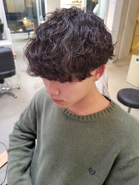 ツイギー 宮西店(TWiGGY) メンズ　波巻きパーマ