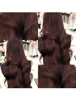 ハピネス 梅田茶屋町店(HAPPINESS) ブリーチなしダブルカラーワインレッド