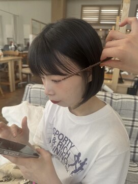 バイオレット ナゴヤ(Violet Nagoya) ミニボブ ぱっつんボブ ぱつっとミニボブ 顎ラインボブHR-150