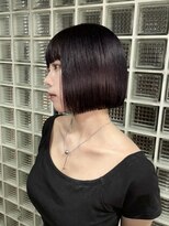 エイチ(811)&nbsp;ミルクティーベージュウルフパーマミディアムヘア50代髪型