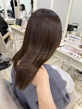 ベルバイグレイス(BELLE by grace) ブリーチなしでラベンダーグレージュ(髪質改善履歴あり)