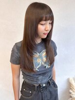 ミュラ(mulah)&nbsp;透明感カラーブラウンベージュ＊レイヤーカットロング/明大前