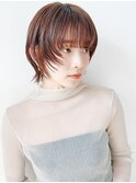透け感ショコラベージュ×エアリーショート