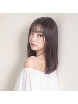 フォームフォローズファンクション 本郷(FORM FOLLOWS FUNCTION)&nbsp;シルキーストレート×透けバングミディ