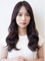 アンジュール(UNJOUR.)&nbsp;夏カラー髪質改善×暗めブラウンロング巻き髪似合わせ