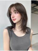 レイヤーカットハイレイヤー顔周りカット韓国風レイヤー髪質改善
