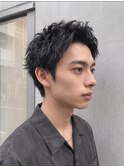 秋カラーブリーチなし無造作ツーブロックアップバングp北浦和