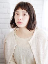 ヘアメイク ナル(hair make nalu)&nbsp;アシメショートバングの外ハネボブ