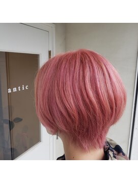 ヘアー アンテイック(hair antic) ピンクアッシュカラー