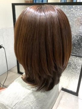 クアトログランシュ 水戸店(QUATRO×GranCieux) ミディアムレイヤー×ナチュラルブラウン