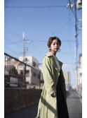 《東住吉区/個室サロン》ハンサムショート×カーキグレージュ