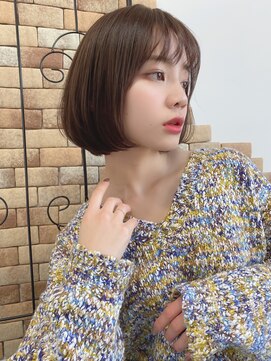 ルービック 難波(Rubik's) 小顔ショートボブ大人セクシーダークカラー