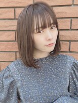 前髪/くびれ/イヤリングカラー/イメチェン/ラベンダーカラー