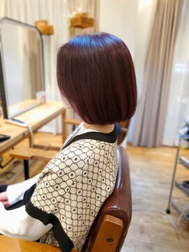 ヘアスペース リズム グリーン(Hair space Rizm green) ボブ×ディープルビー