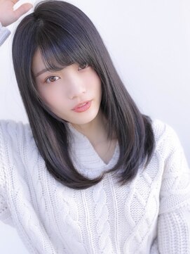 アグ ヘアー カリス 大分上宗方店(Agu hair charis) 《Agu hair》モテ黒髪♪サラツヤストレート