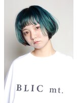 ブリックマウントヘアメイク(Blic mt hair make) コンパクトボブ＆アウターカラー