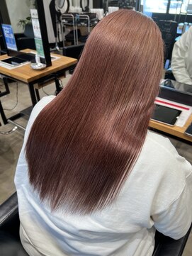 ケーオーエスピンク(K O S pink) ロング×ピンクベージュ