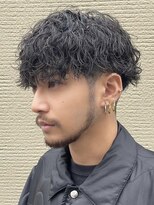 ツイストスパイラルパーマツーブロックツイストパーマメンズ