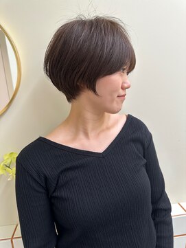 ナンバー 六本松(Number) 【number山崎友雅】ショート/ボブ/ハイライト/脱白髪染め