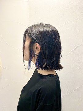 リンダ(LINDA) LINDAペレイラ寺田【インナーカラー/黒髪ディープ ネイビー】