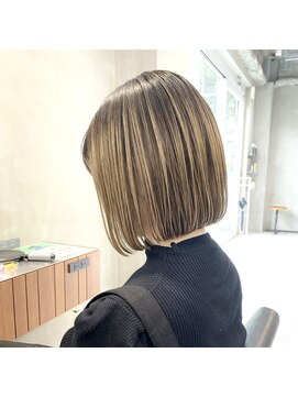 ベンジー 蔵前ii店(benji) オシャレな大人可愛いハイトーンボブ◎蔵前