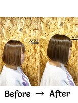 ヴァンガード(Vanguard) 髪質改善カラーエステ/艶めくボブ