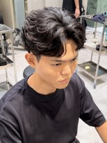 ゼスト リル 新宿(ZEST lill)&nbsp;フェザーパーマ フェザーショート 毛流れパーマ 新宿 落合陽世