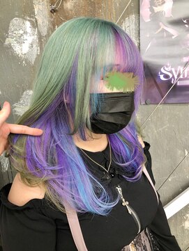 トーキョー オタクヘアー(TOKYO OTAKU HAIR) ▼プロセカ 草薙寧々 神代類 ハイトーンカラー インナーカラー
