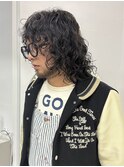 メンズスパイラルパーマ×ハイライト